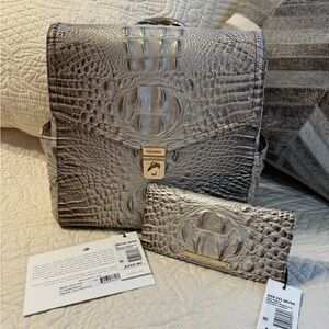 Brahmin Liz Backpack and matching Ady Wallet